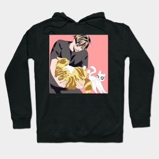 anime cat power Hoodie